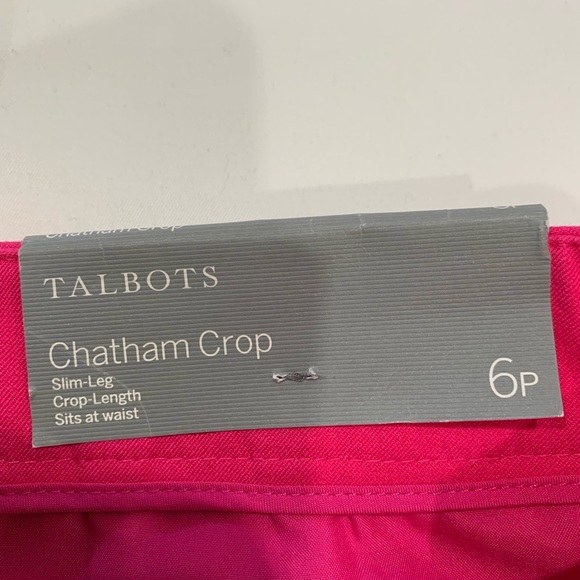 TALBOTS CHATHAM CROP PANTS - SOLID SIZE 6P - Picture 10 of 14